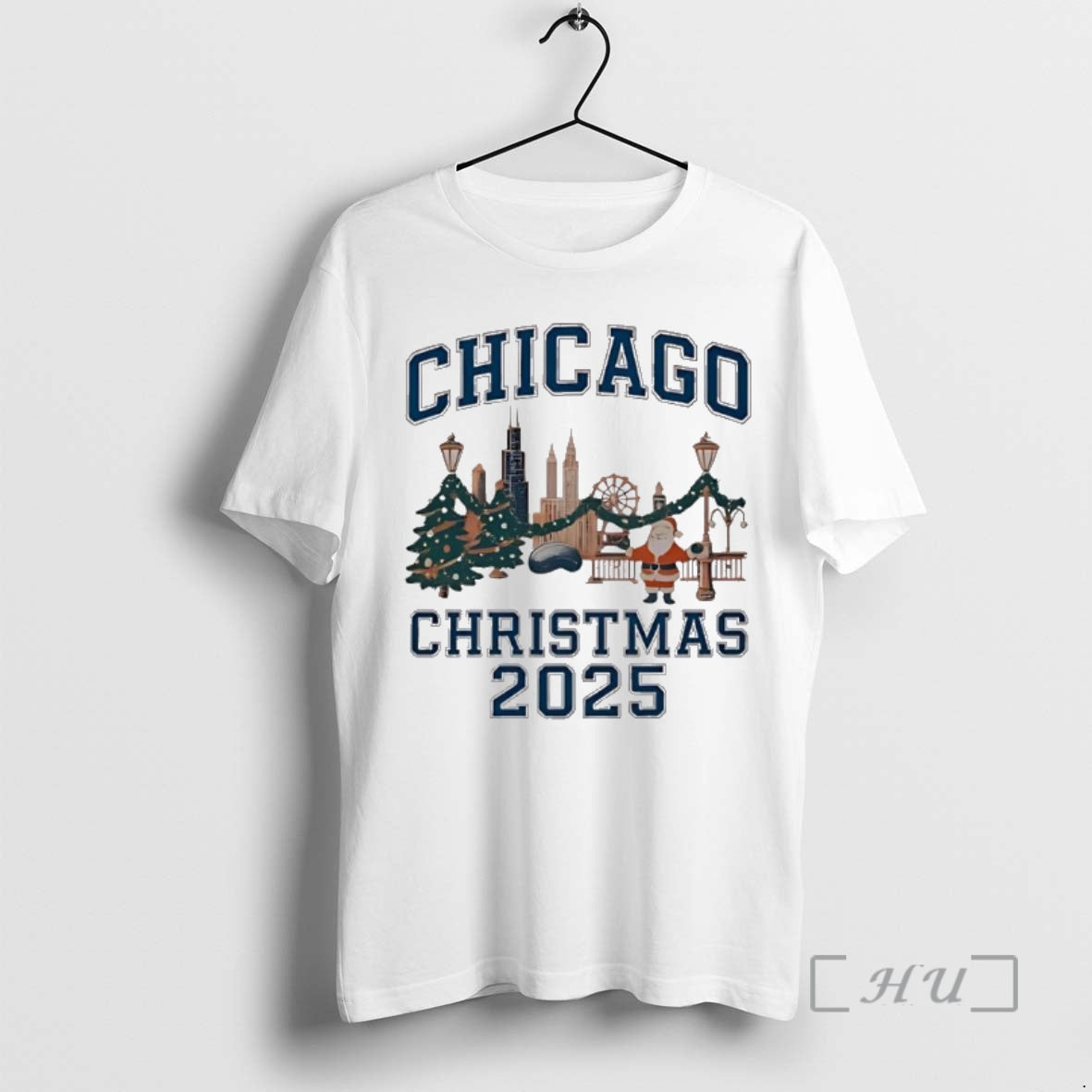 Officials Chicago 2025 Santa Tree City Tee Stylish Look