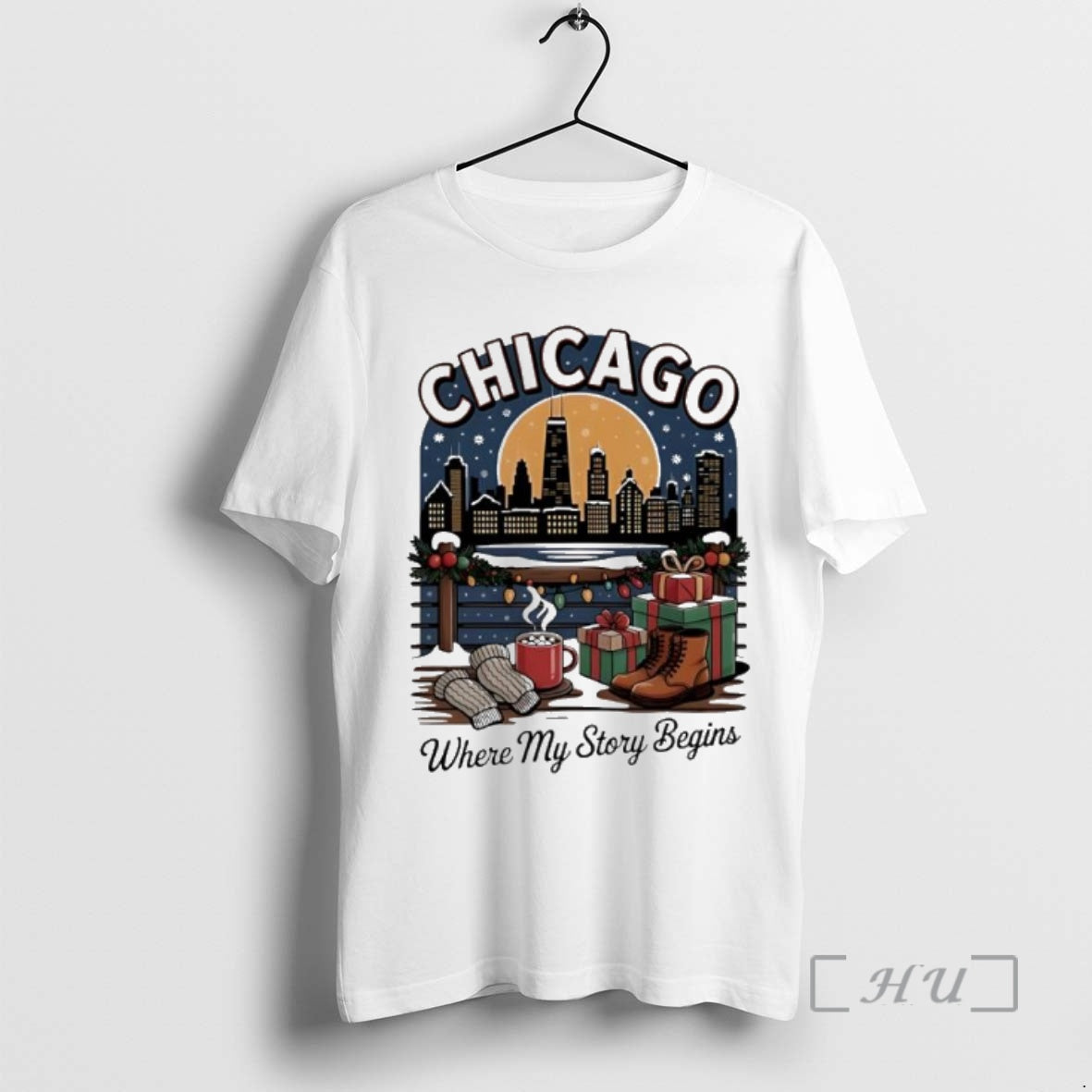Officials Chicago Where My Story Begins Happy Tee Vintage Fashion
