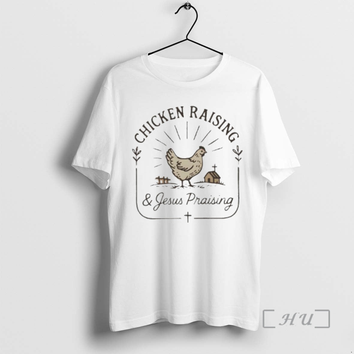 Officials Chicken Raising And Jesus Praising Hoodie Authentic Style