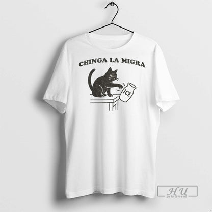 Officials Chinga La Migra Abolish Ice Cat Political T Shirts Hoodie