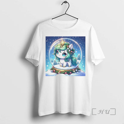 Officials Snow Globe Unicorn Magical Winter White Tank Top Unique