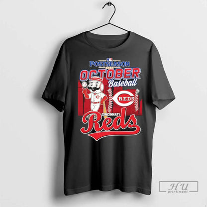 Officials Cincinnati Reds October Baseball 2025 Postseason Mascot T