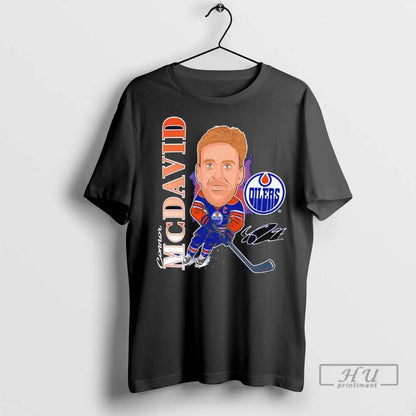 Officials Connor Mcdavid Edmonton Oilers Hockey Caricature Player