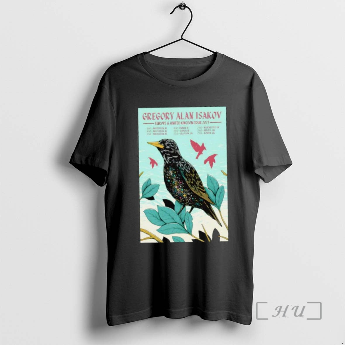 Officials Cow Gregory Alan Isakov Europe And Uk 2025 Tour Tee Classic
