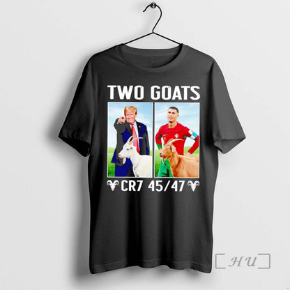 Officials Cristiano Ronaldo And Trump Two Goats 45 47 Long Sleeve