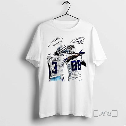 Officials Dallas Cowboys Dak Prescott Ceedee Lamb Signed Tee Unique