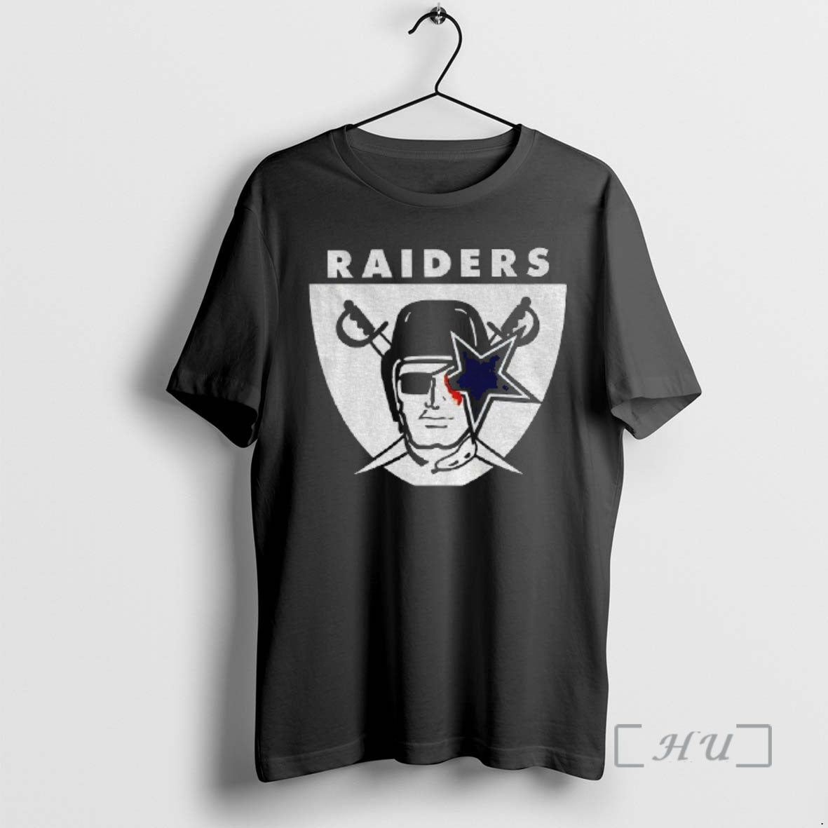 Officials Dallas Cowboys Las Vegas Raiders Bleed Raiders Mashup Logo