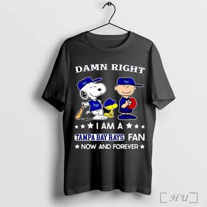 Officials Damn Right I Am Rays Now And Forever Snoopy And Charlie