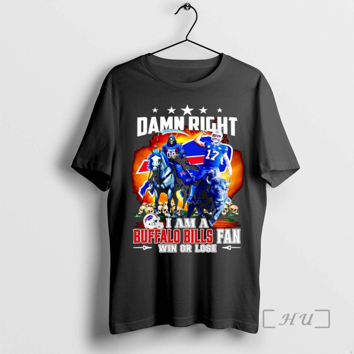 Officials Damn Right I Am Buffalo Bills Win Or Lose 2025 Mascot