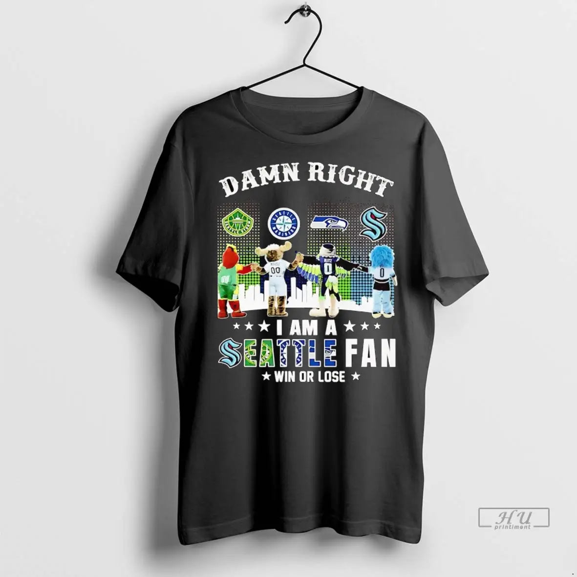 Officials Damn Right I Am Seattle Sports Win Or Lose Mascots Skyline