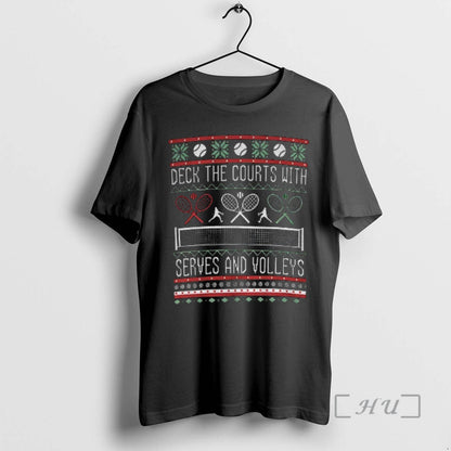 Officials Deck Courts Serves And Volleys Tennis Sweatshirt Designer