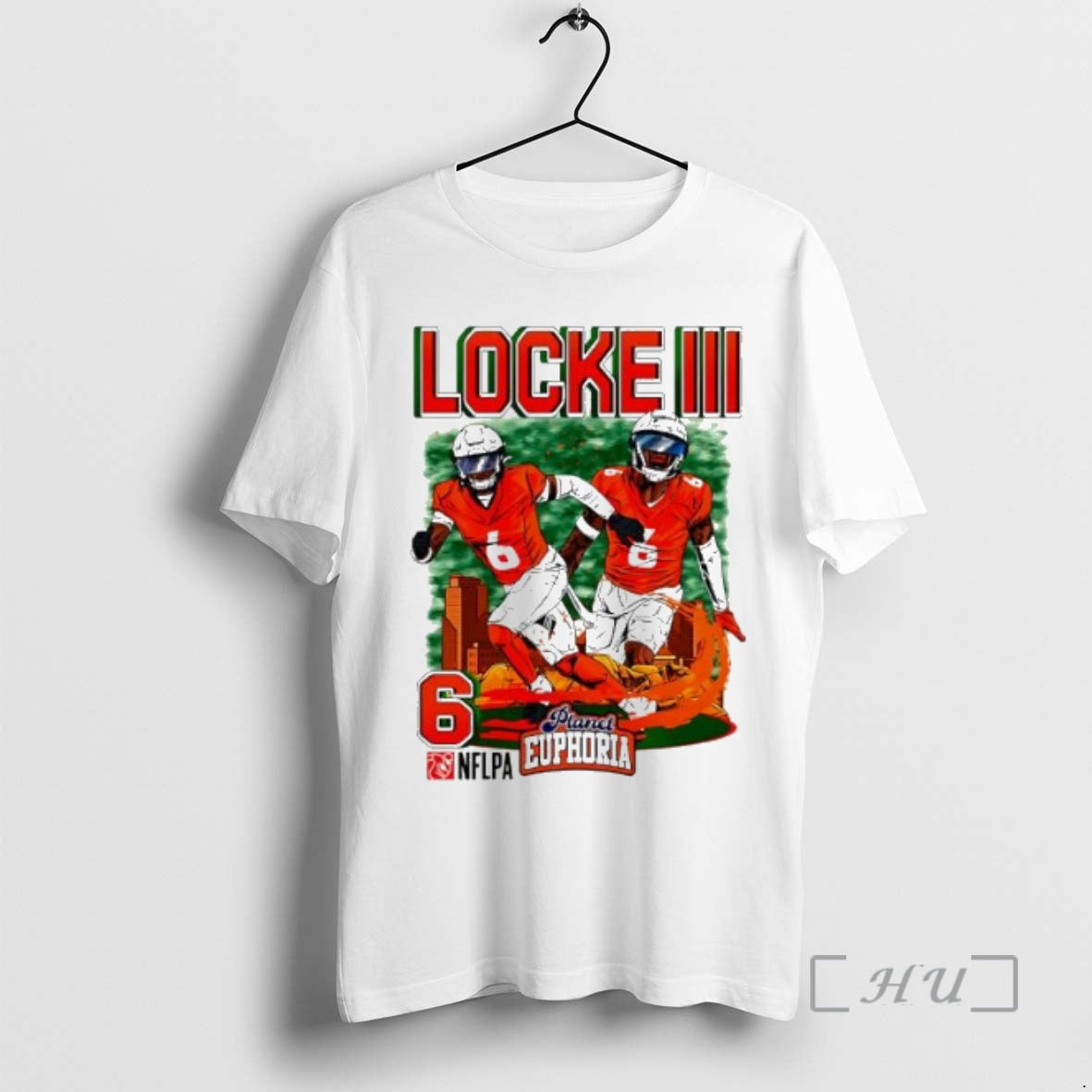Officials Denver Broncos Pj Locke Iii Skyline TShirt Authentic Art