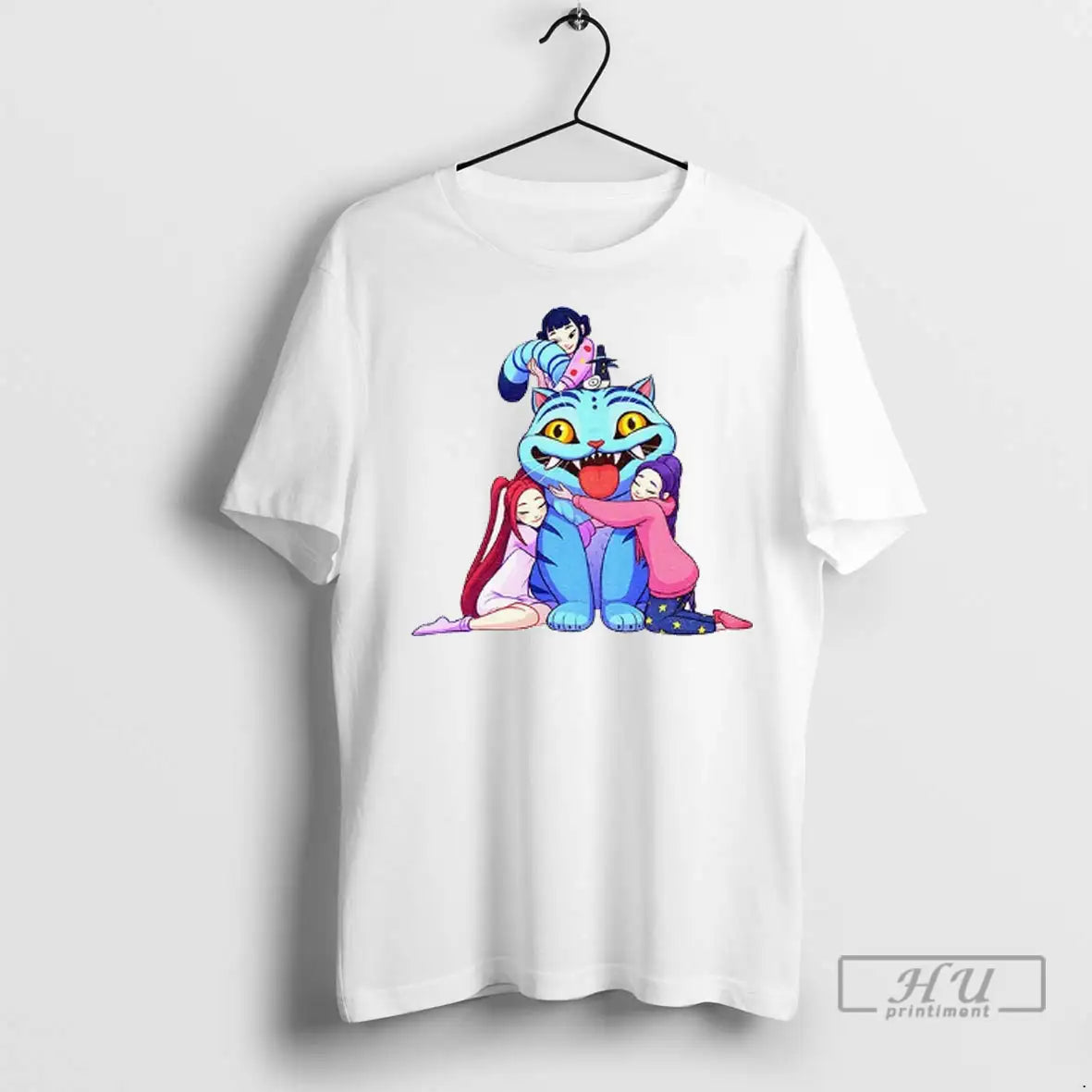 Officials Derpy Tiger And Bird Demon Hunter Kpop Demon Hunters TShirt