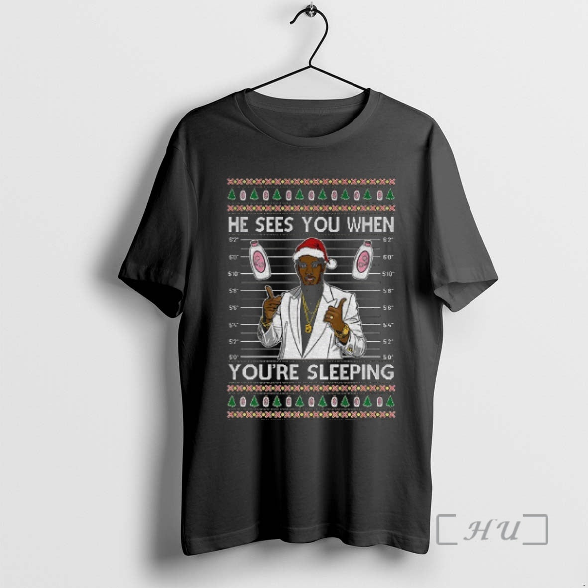 Officials Diddy Sees You When Youre Sleeping Ugly Hoodie Trendy Design