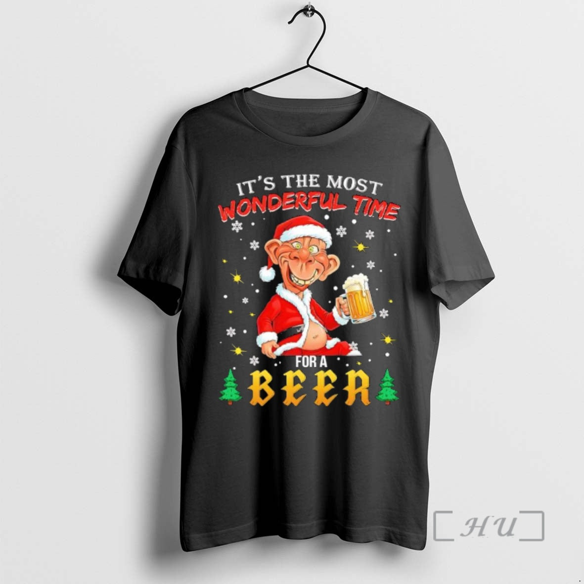 Officials Drunken Santa Claus Its Most Wonderful Time Beer Premium T