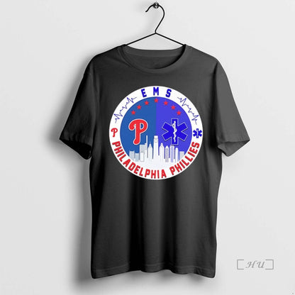 Officials Ems Philadelphia Phillies Baseball City Skyline Hoodie