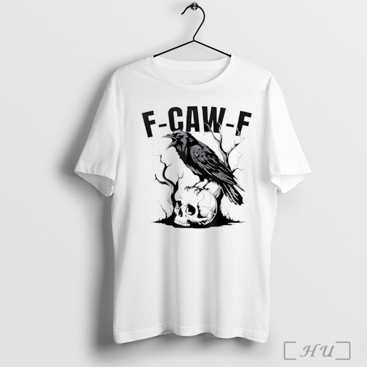Officials F Caw F Black Bird F Caw F Crow Skull Hoodie Authentic Look