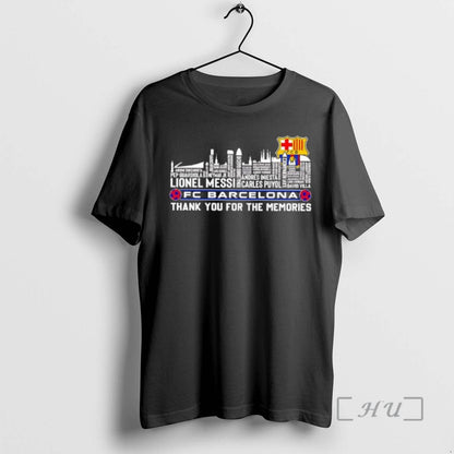 Officials Fc Barcelona Players Club Crest Skyline Lionel Messi Thank