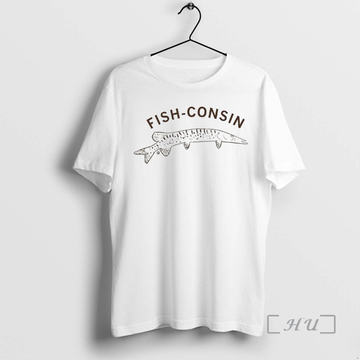 Officials Fish Consin Musky Sketch Shirt Designer Collection
