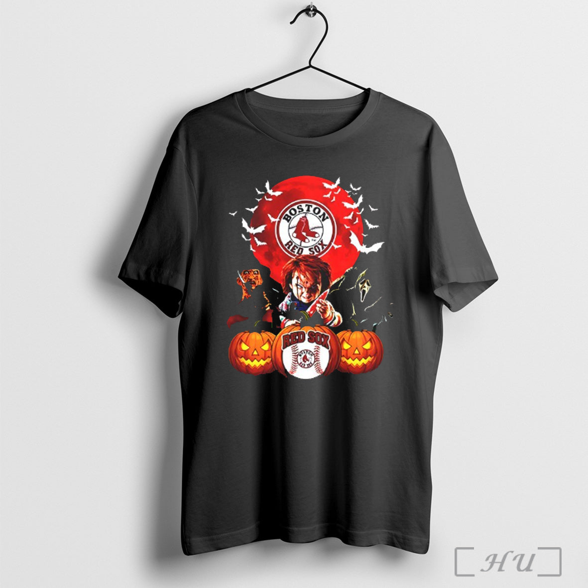 Officials Freddy Krueger Chucky And Ghostface Moon Boston Red Sox Mlb