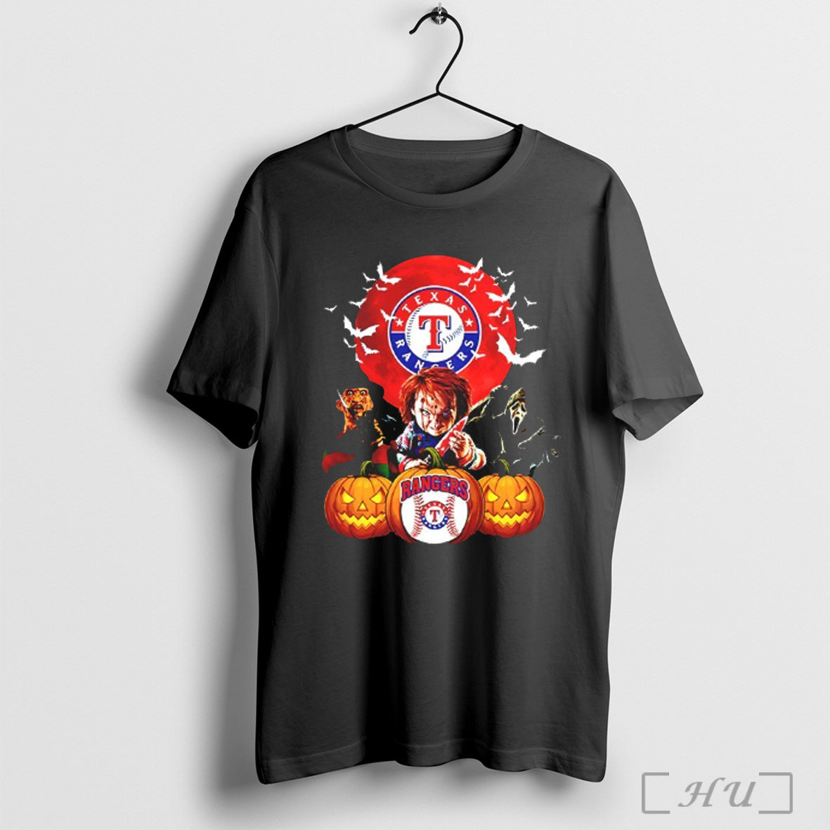 Officials Freddy Krueger Chucky And Ghostface Moon Texas Rangers Mlb