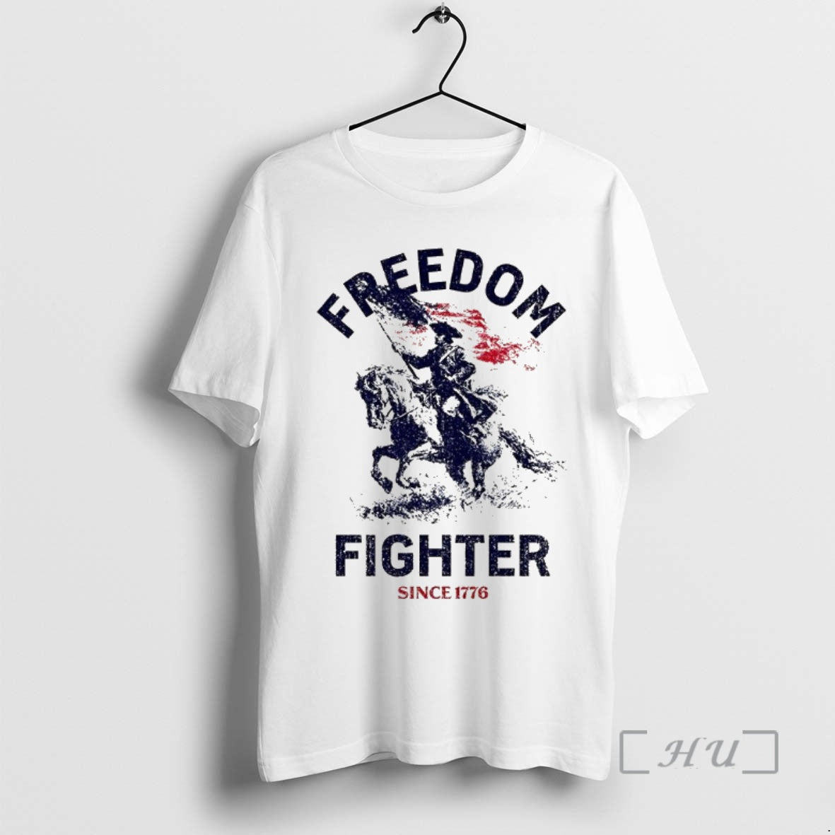 Officials Freedom Fighter Since 1776 Soldier Waving American Flag