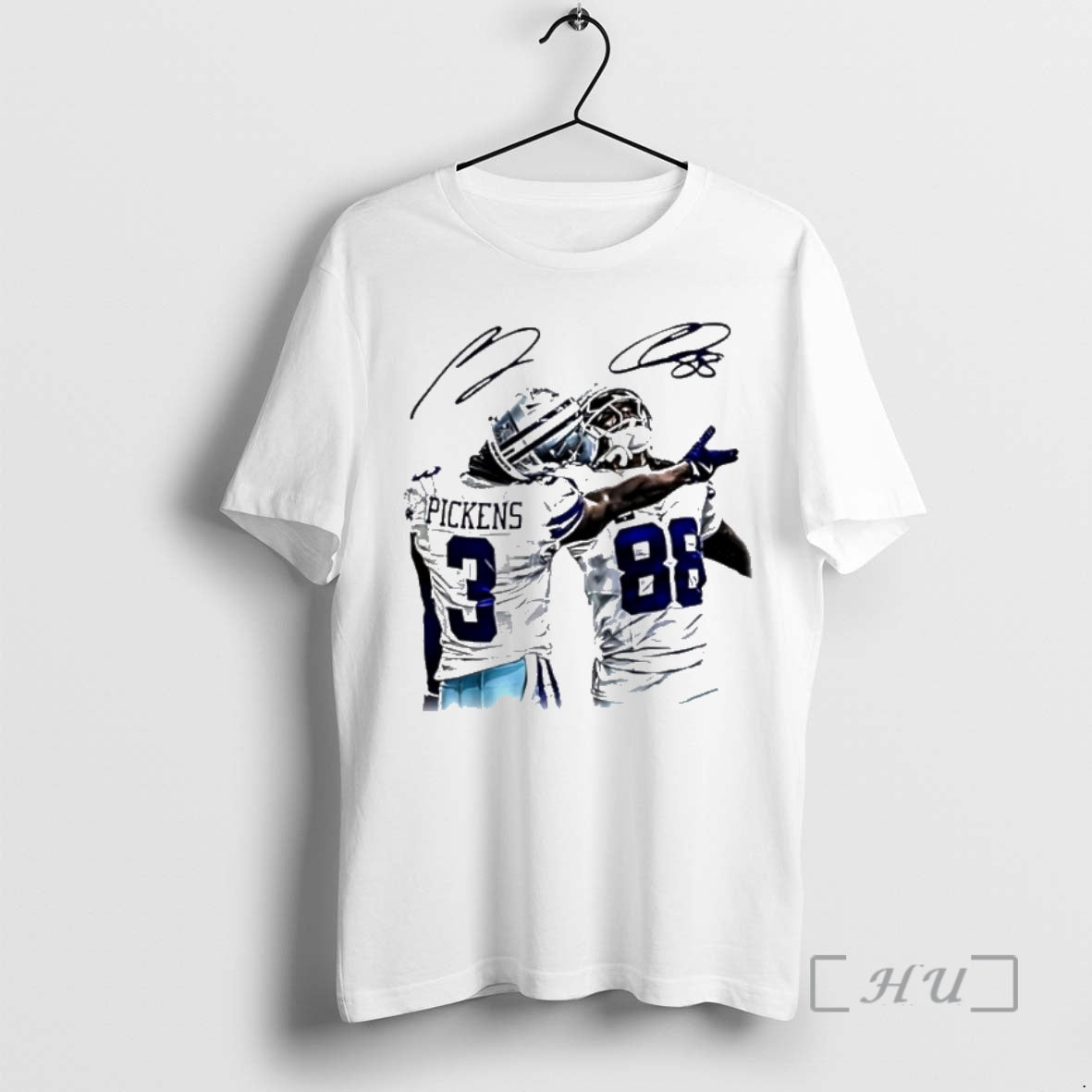 Officials Dallas Cowboys Dak Prescott Ceedee Lamb Signed Tee Unique