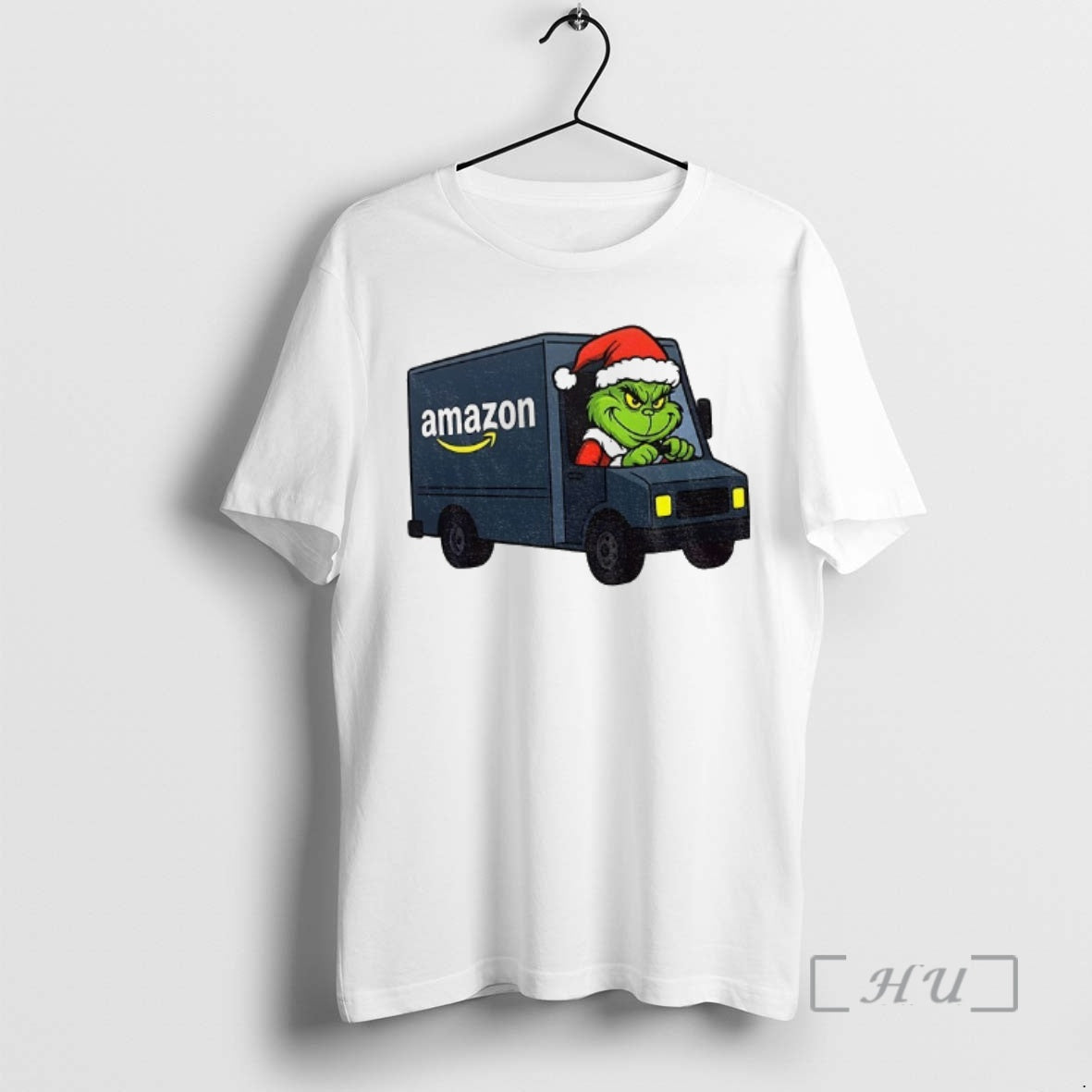 Officials Grinch Santa Claus Amazon Truck Merry Sweatshirt Exclusive