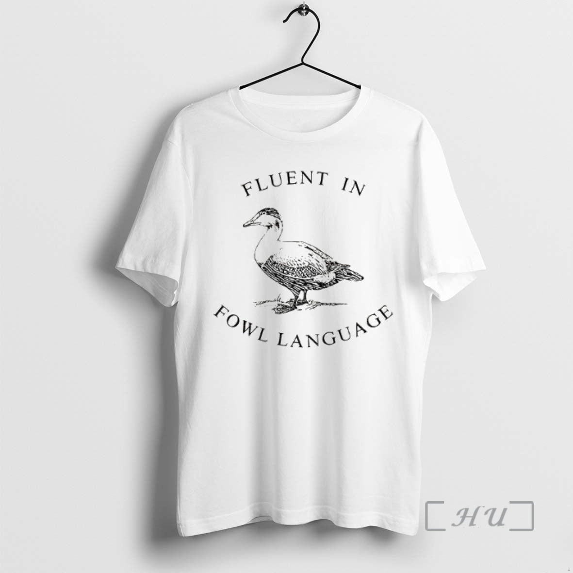 Officials Duck Fluent Fowl Language TShirt Authentic Art