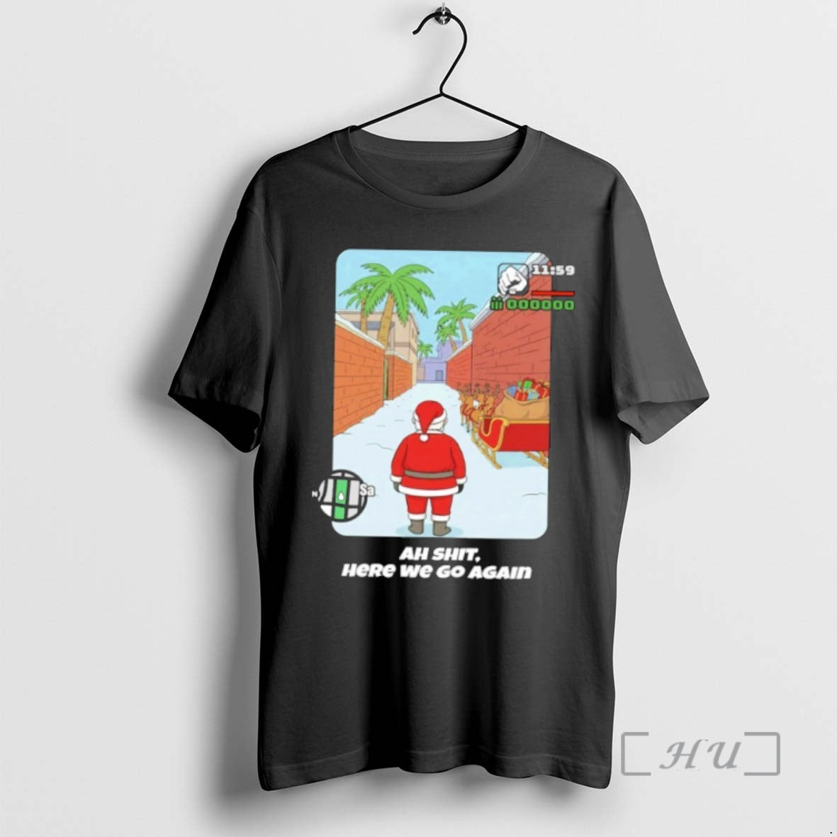 Officials Gta Santa Here We Go Again Hoodie Authentic Outfit