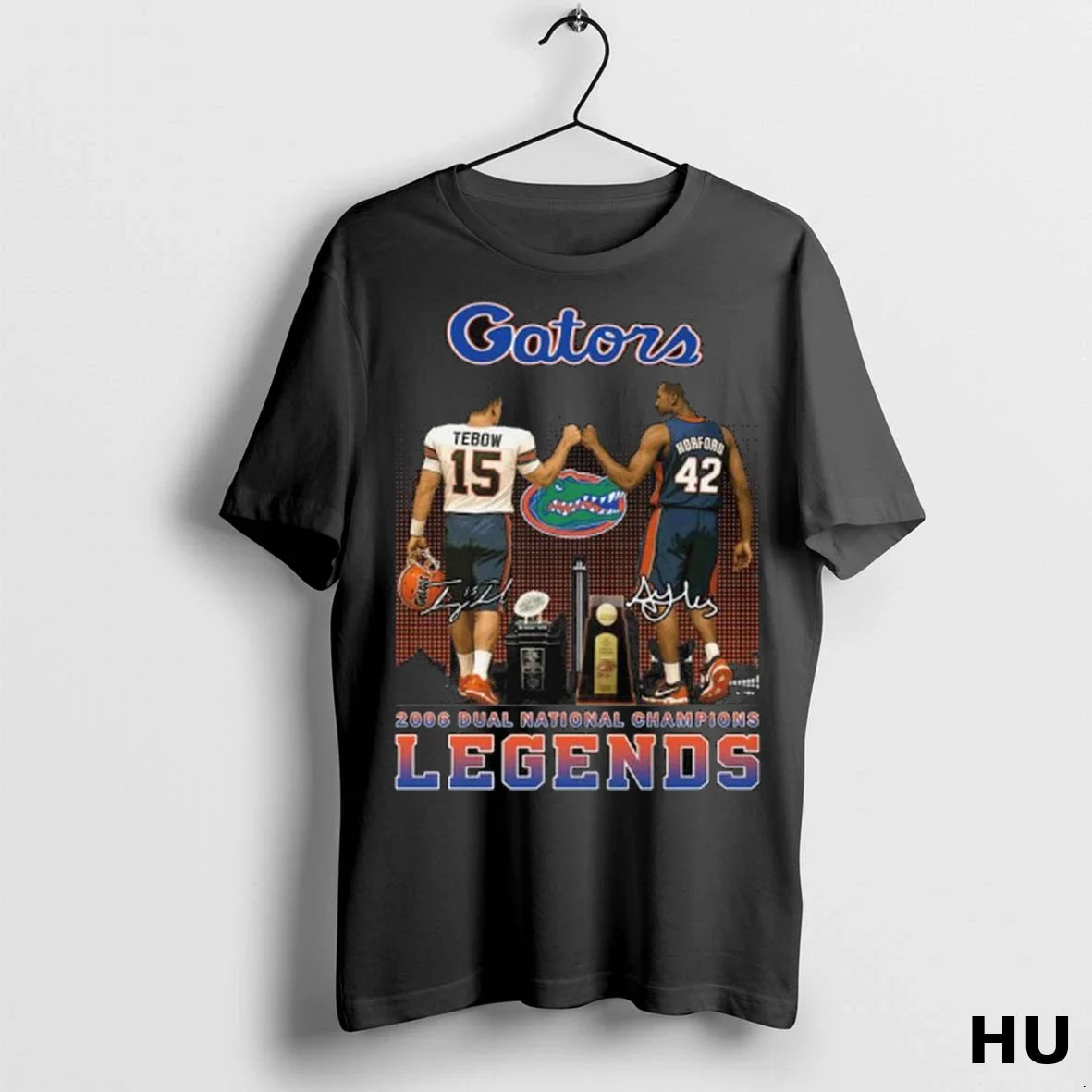 Officials Gators Tebow And Horford 2006 Dual National Champions