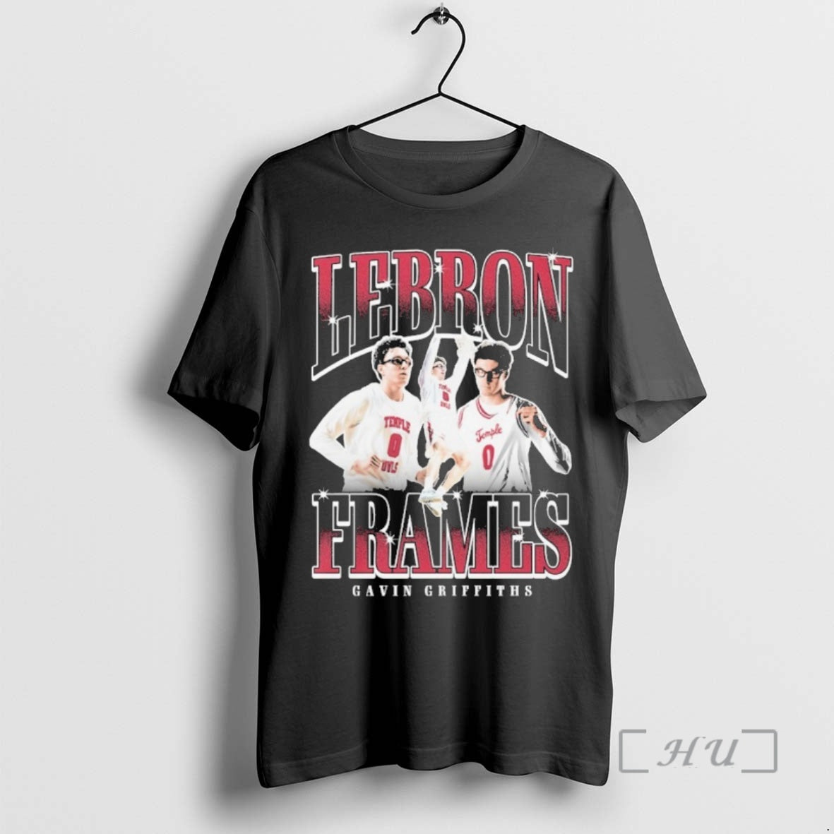 Officials Gavin Griffiths Lebron Frames Temple Owls TShirt Unique Look