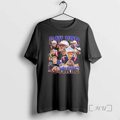Gay Drake Maye New England Patriots Tee Elegant Outfit