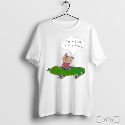 Officials Get Loser Im Pickle Pig Driving Pickle Car Posters TShirt