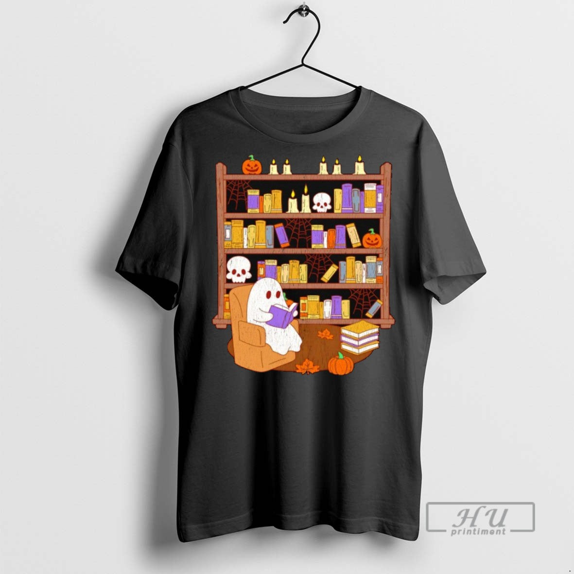 Officials Ghost Library Halloween T Shirts Tee Elegant Look