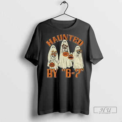 Officials Ghost Pumpkin Haunted 6 7 Meme Halloween 2025 T Shirts