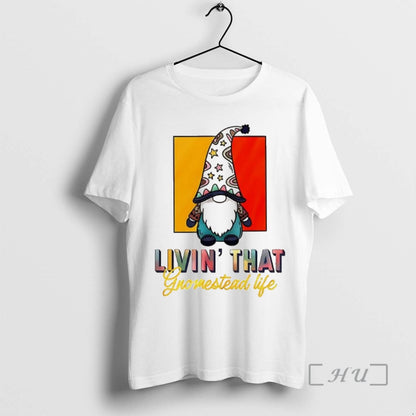 Officials Gnomes Livin That Gnomestead Life Tank Top Retro Design
