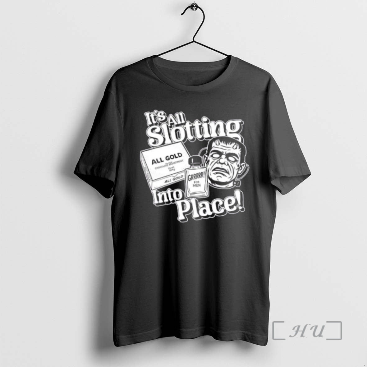 Officials Gold Frankenstein And Grrrr Bottom Shirt Retro Outfit