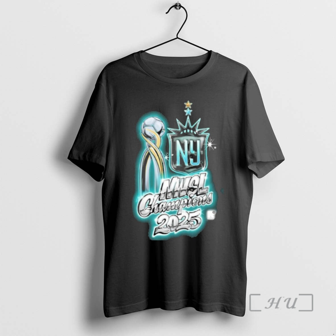 Officials Gotham Fc 2025 Nwsl Champions Light Tee Authentic Apparel