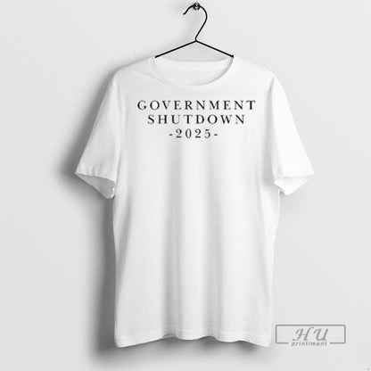 Officials Government Shutdown 2025 T Shirts Hoodie Retro Fashion