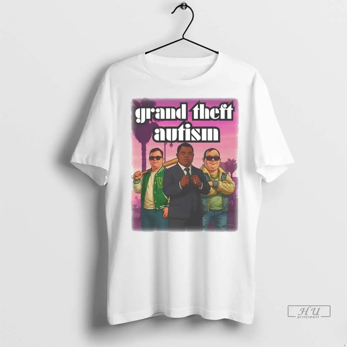 Officials Grand Theft Autism Gta Parody T Shirts Shirt Retro Gift