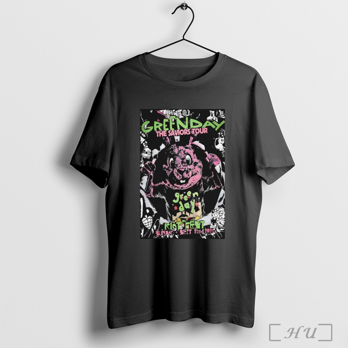 Officials Green Day Riot Fest Saviors Tour Chicago Il 9 21 2025 Bunny
