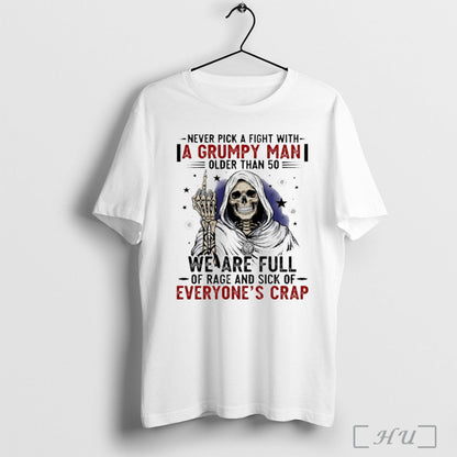 Officials Grim Reaper Never Pick Fight Grumpy Older Than 50 We Hoodie