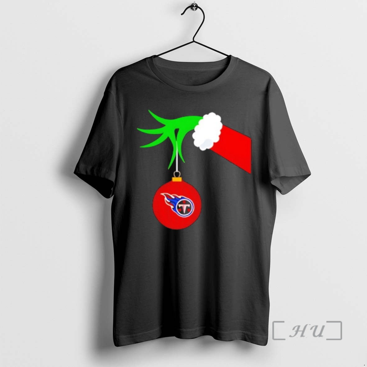 Officials Grinch Hand Holding Tennessee Titans Holiday Sweatshirt