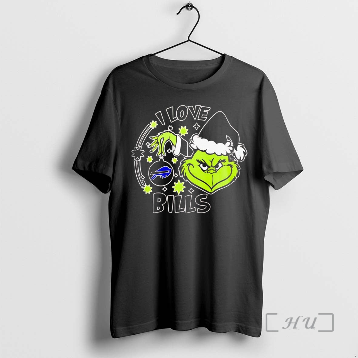 Officials Grinch I Love Buffalo Bills Tee Stylish Design