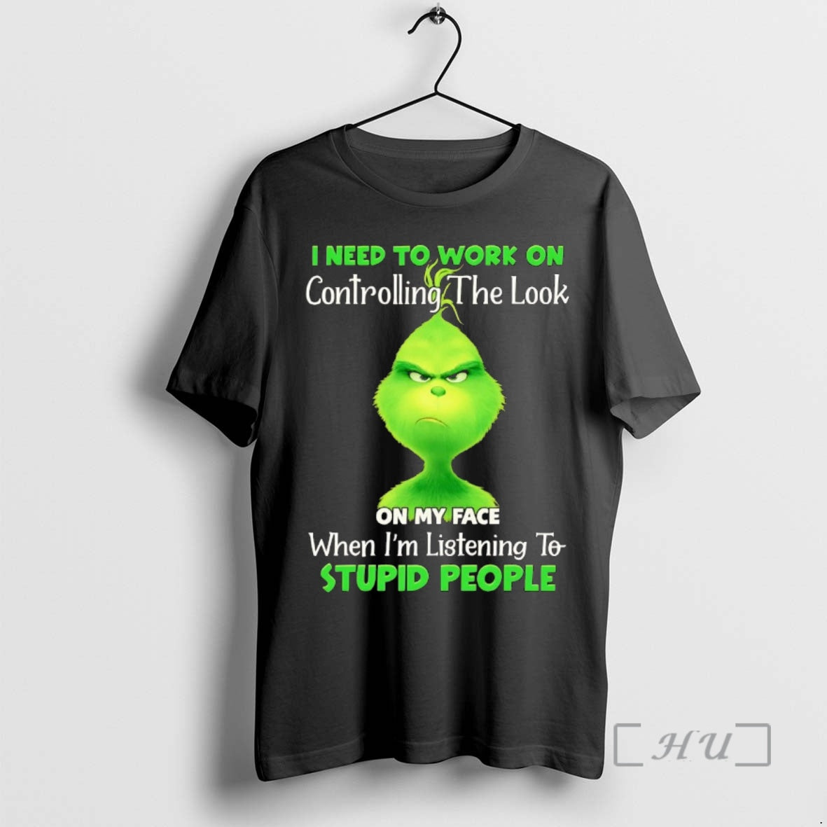 Officials Grinch I Need To Work Controlling My Face Premium Hoodie