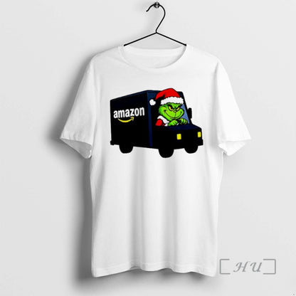 Officials Grinch Santa Claus Amazon Truck Merry Tank Top Exclusive