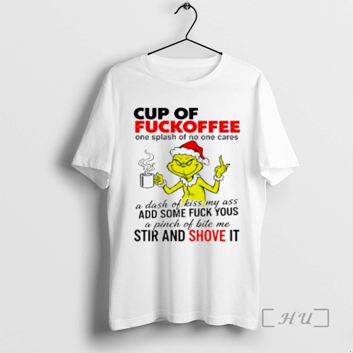Officials Grinch Cup Fuckoffee Tank Top Stylish Fashion