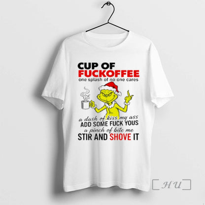 Officials Grinch Cup Fuckoffee Tank Top Stylish Fashion