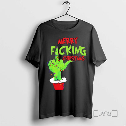 Officials Grinch Hand Merry Fcking Sweatshirt Unique Fashion